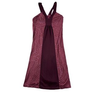 Patagonia‎ Casual Dress Womens Small Pink Pattern Organic Cotton Stretch Summer